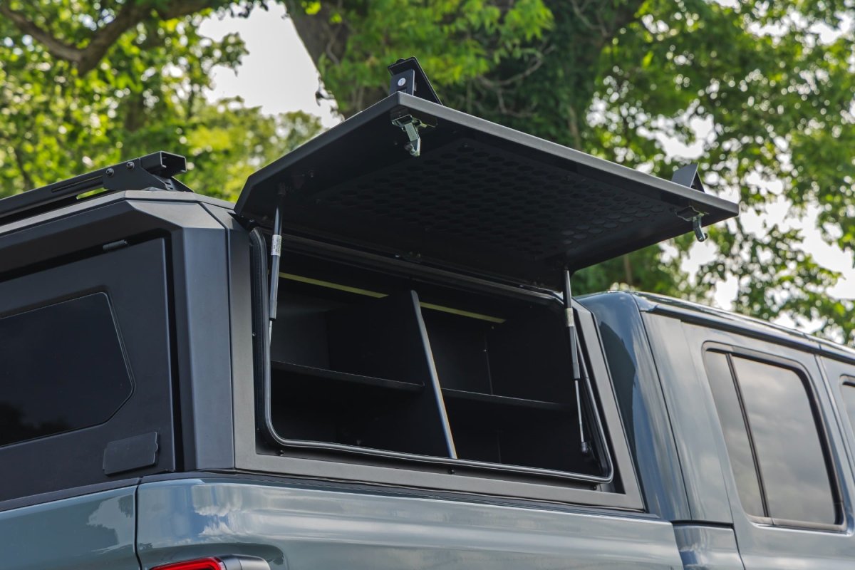 Jeep Gladiator Molle Panel Kit - Rough Country - Bed Cap Door - Black - '20-'26